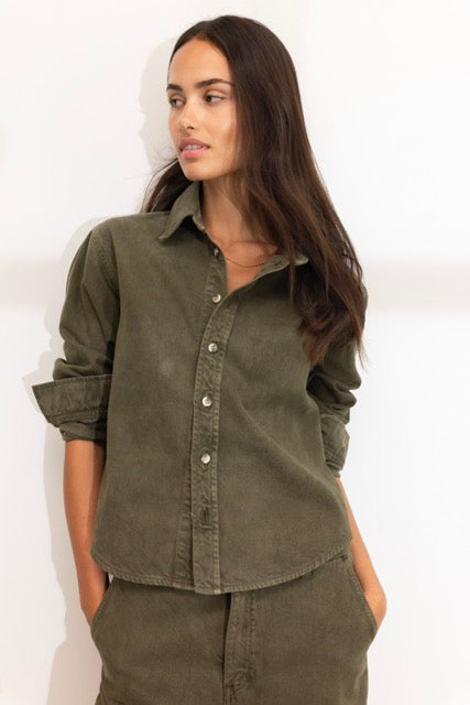 francis shirt green