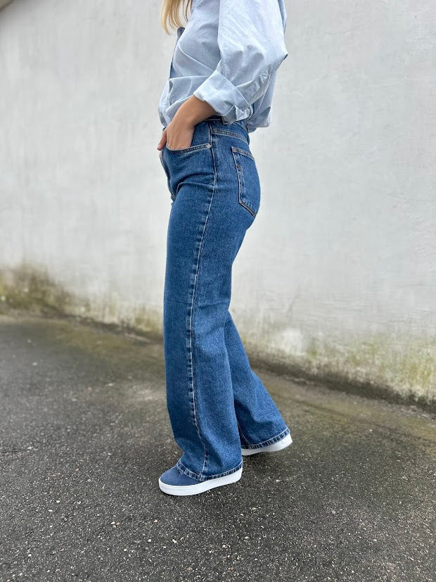 ALICE WIDE LONG WING BLU JEAN