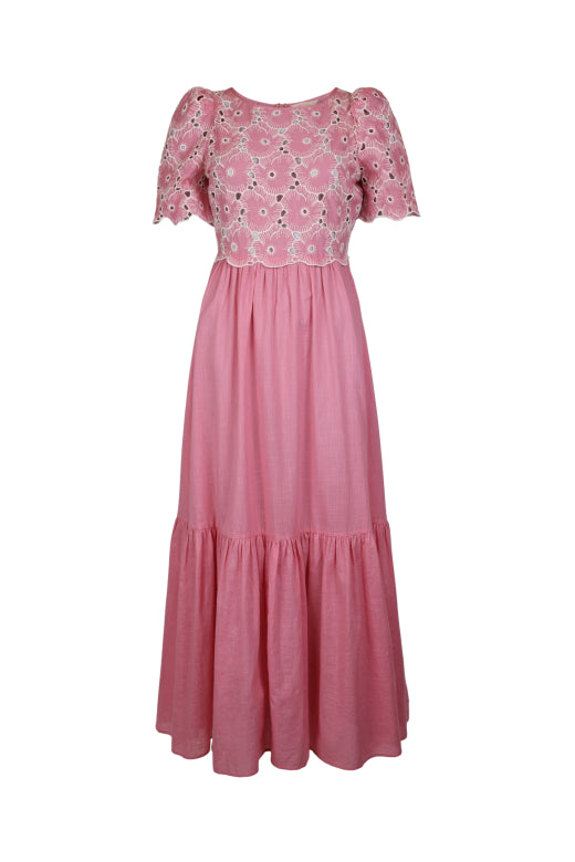 Broderie Anglaise Maxi Dress