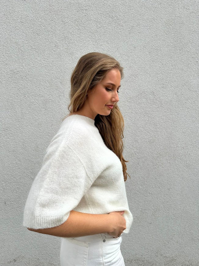 Short Sleeve Sweater ecru