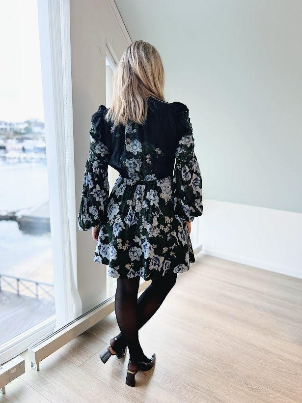 Georgette V- Neck Dress