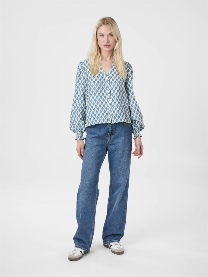 Delsie Print Blouse