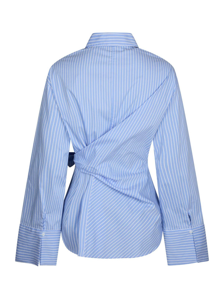 helisa stripe shirt light blue