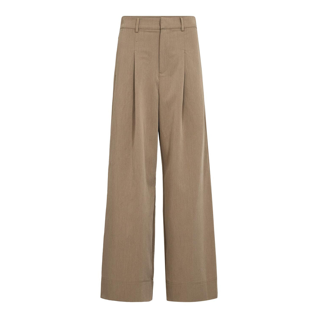 Melva pleat pant faded khaki