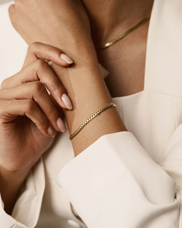 Serpentine Bracelet Gold Medium