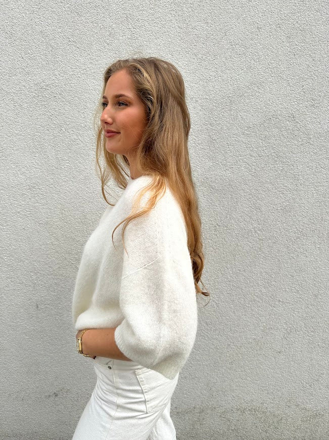 Short Sleeve Sweater ecru