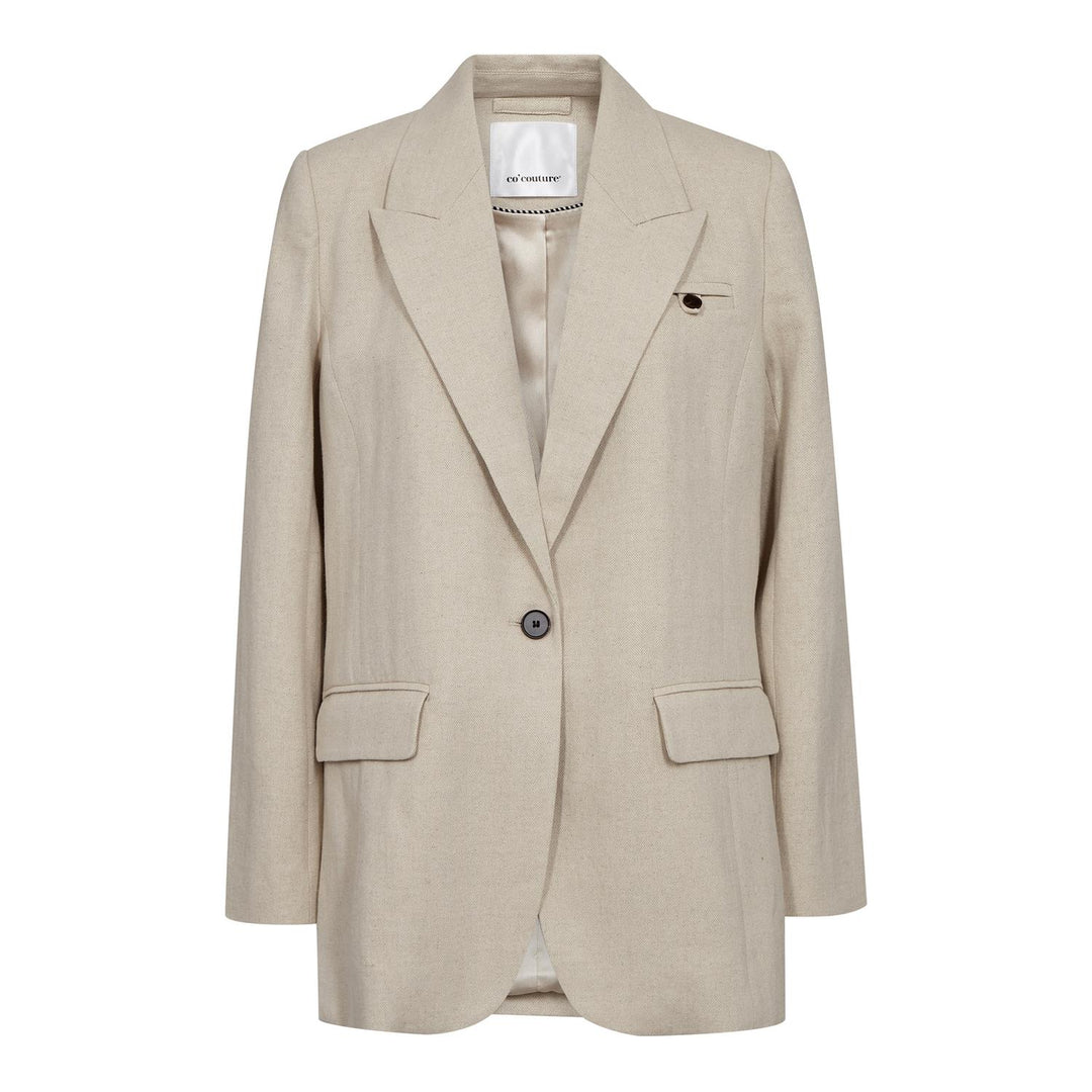 LeenaCC Linen Fitted Blazer