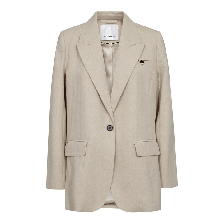 LeenaCC Linen Fitted Blazer