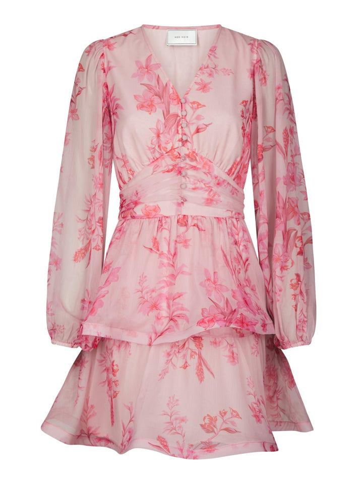 Rivana Print Chiffon Dress