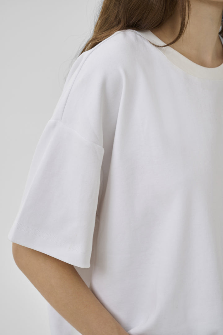 Apir boxy tee snow white