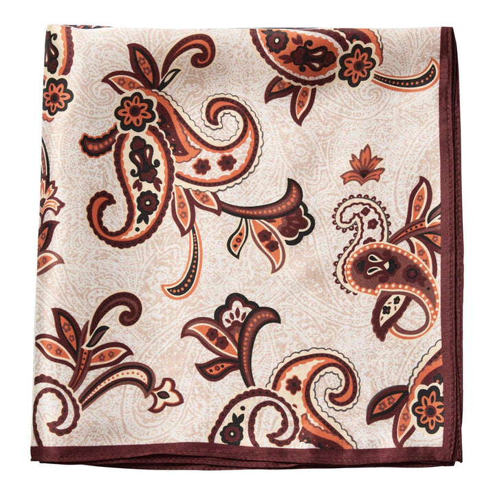 Shila silk bandie scarf brown
