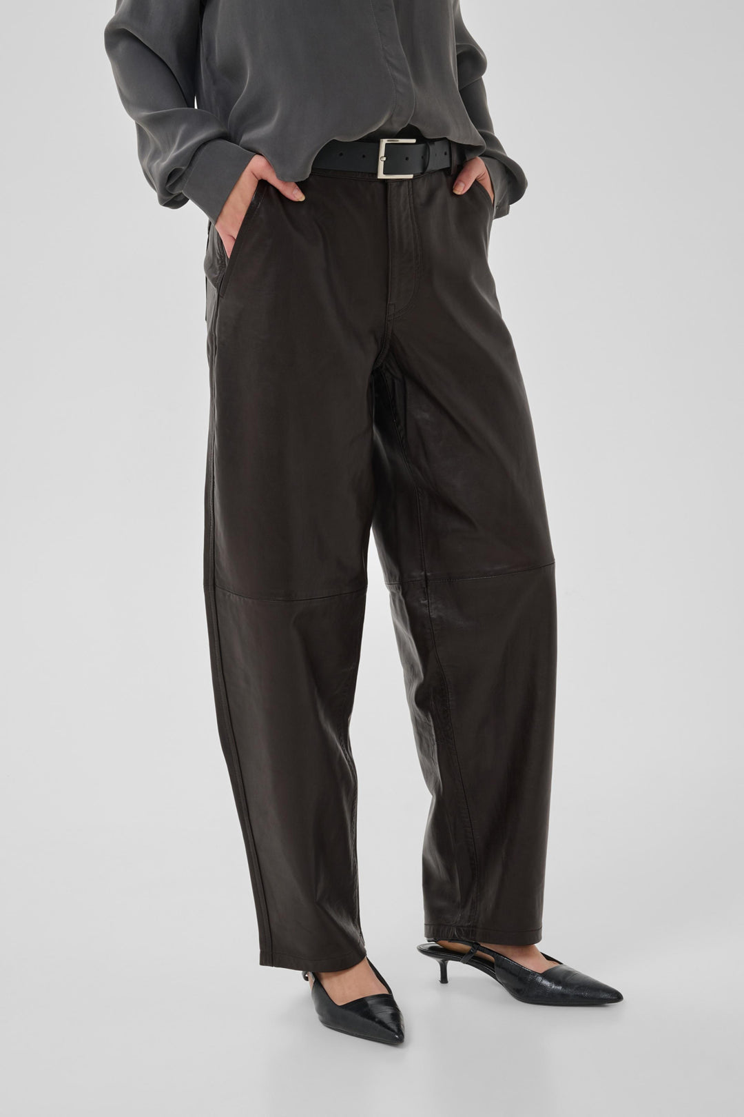 Jackie leather high barrel delicioso