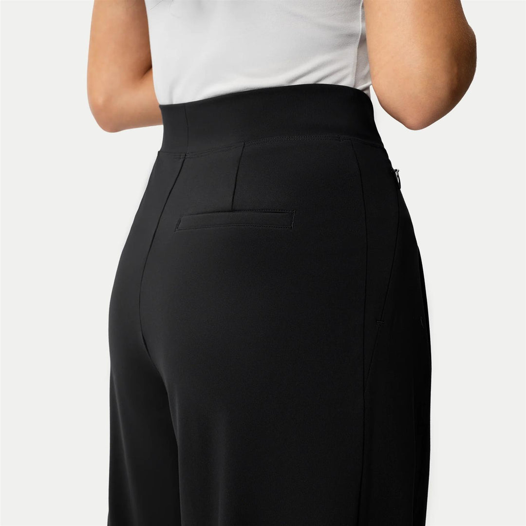 Asana double pleat black