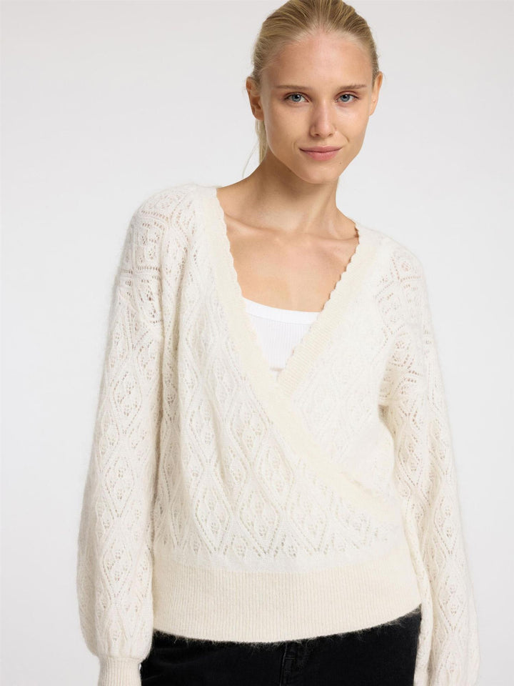 Juliet LS Wrap V-Neck Knit