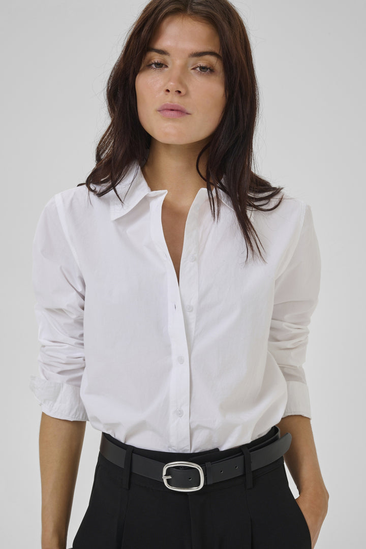 The shirt bright white
