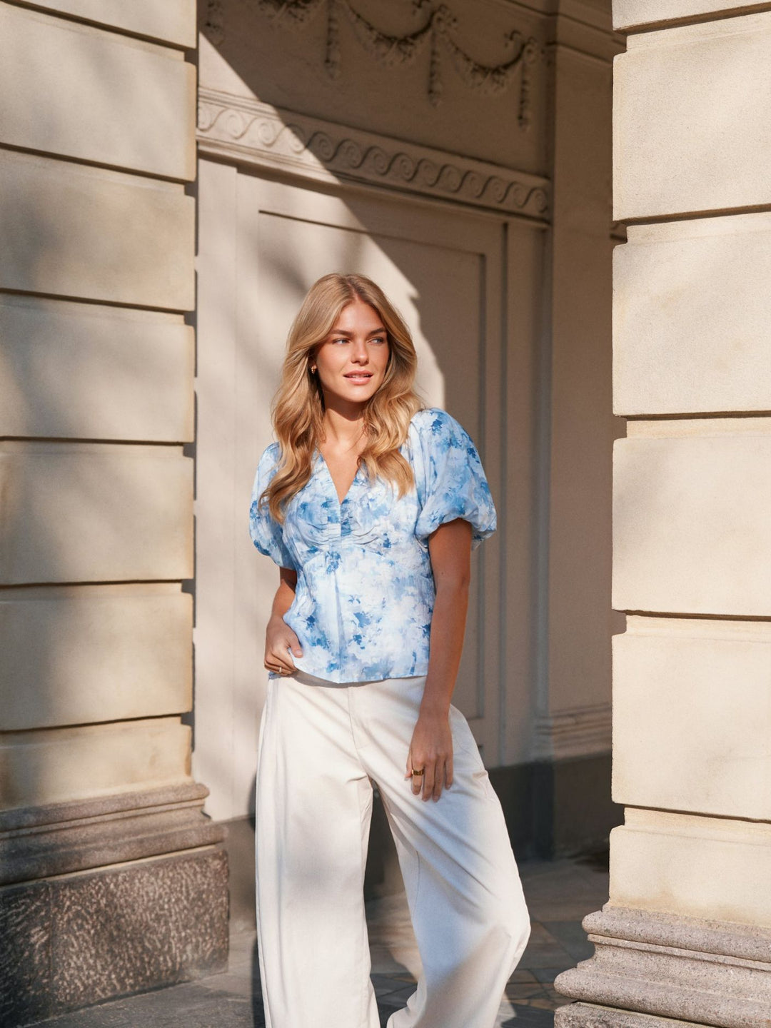 Irina Floral Fusion blouse