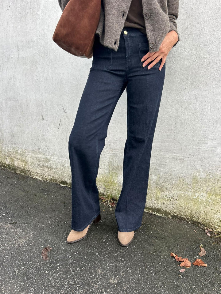 Amara strech blue denim modern rinsed