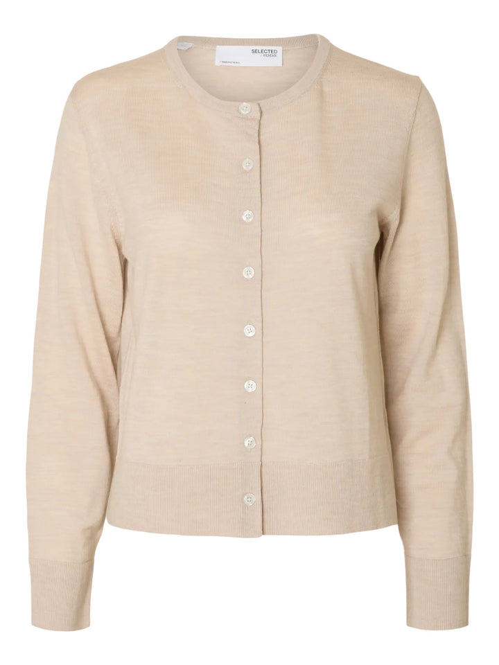 SLFTHEA LS KNIT MERINO CARDIGAN NOOS