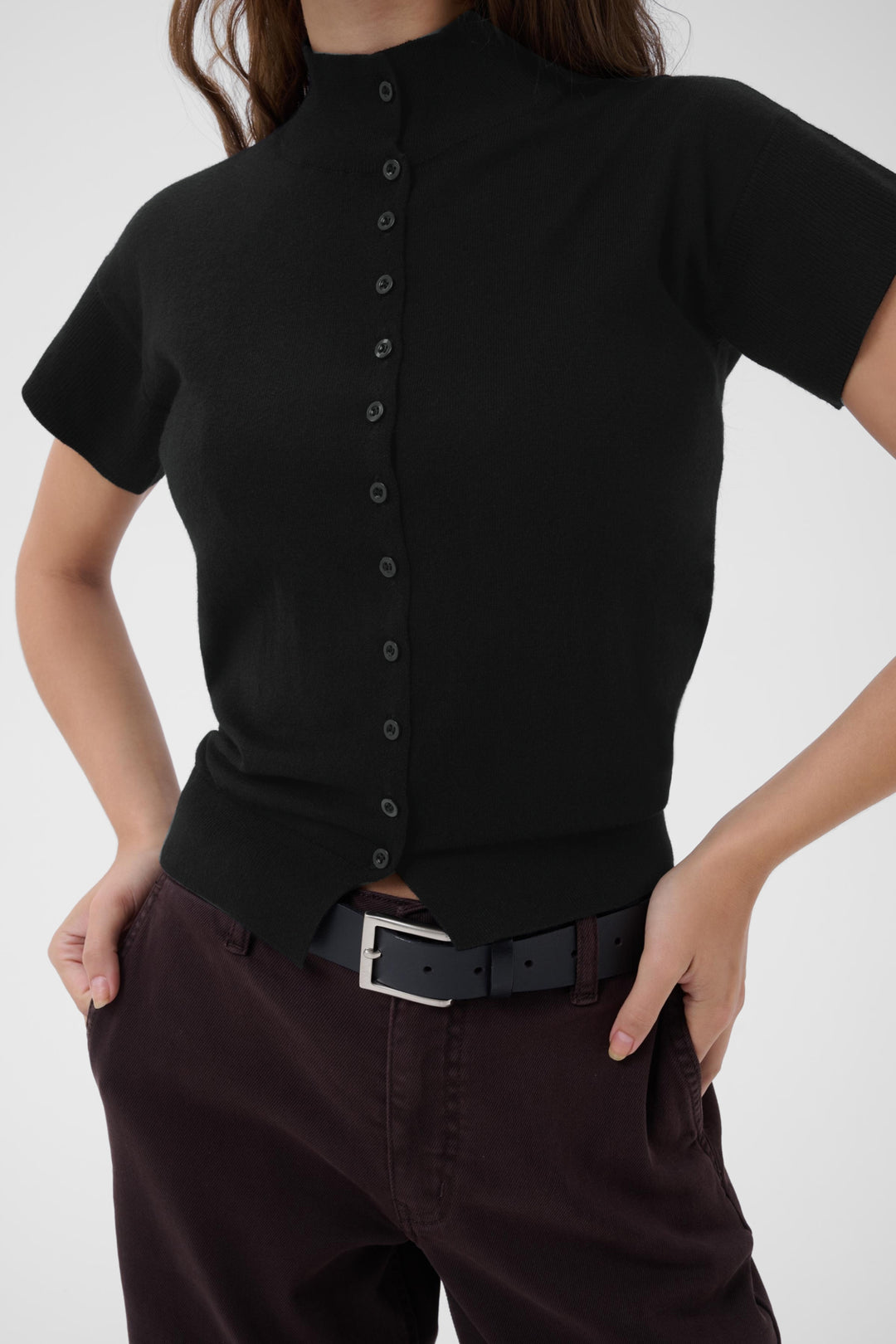 Polly knit cardigan black