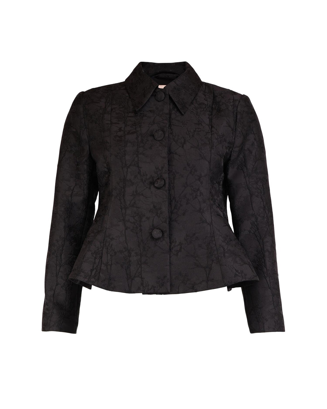 Brocade blazer black