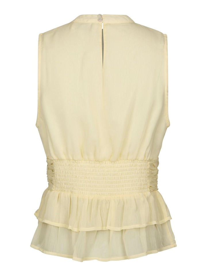 Ansol Solid Chiffon Top