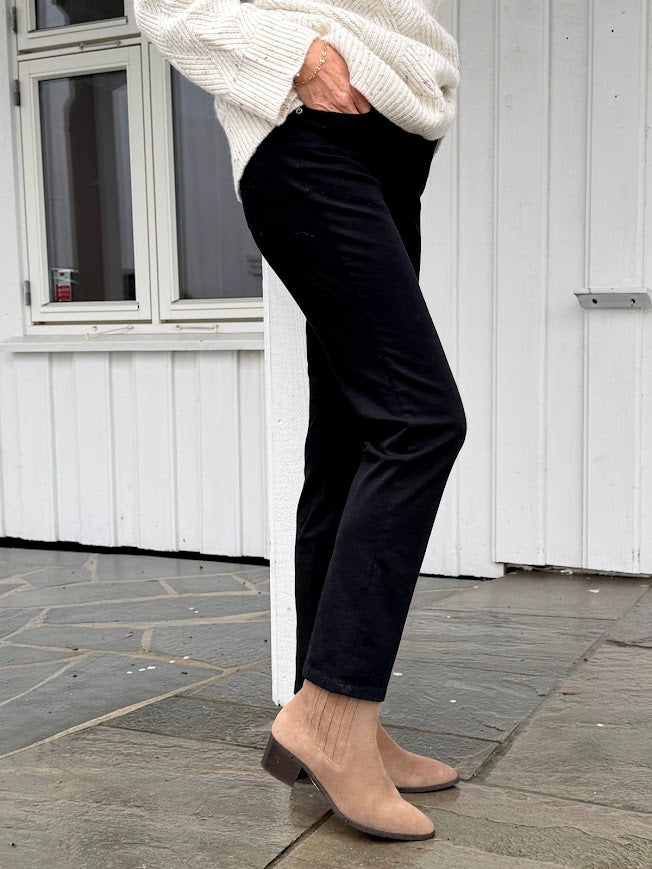 Piper long black denim