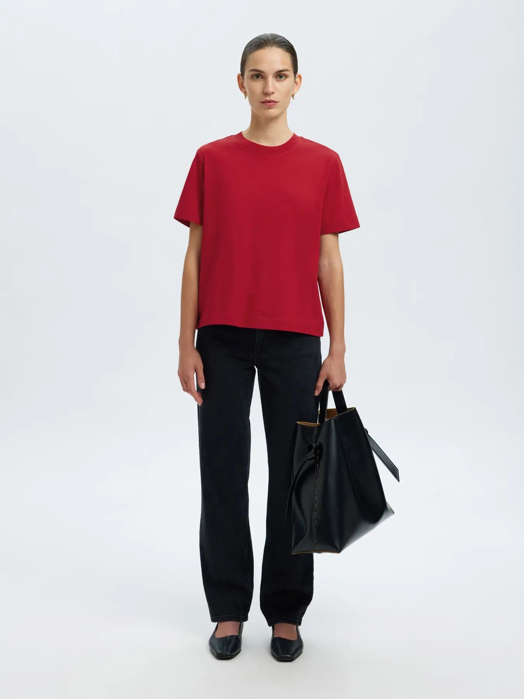 SLFESSENTIAL SS BOXY TEE