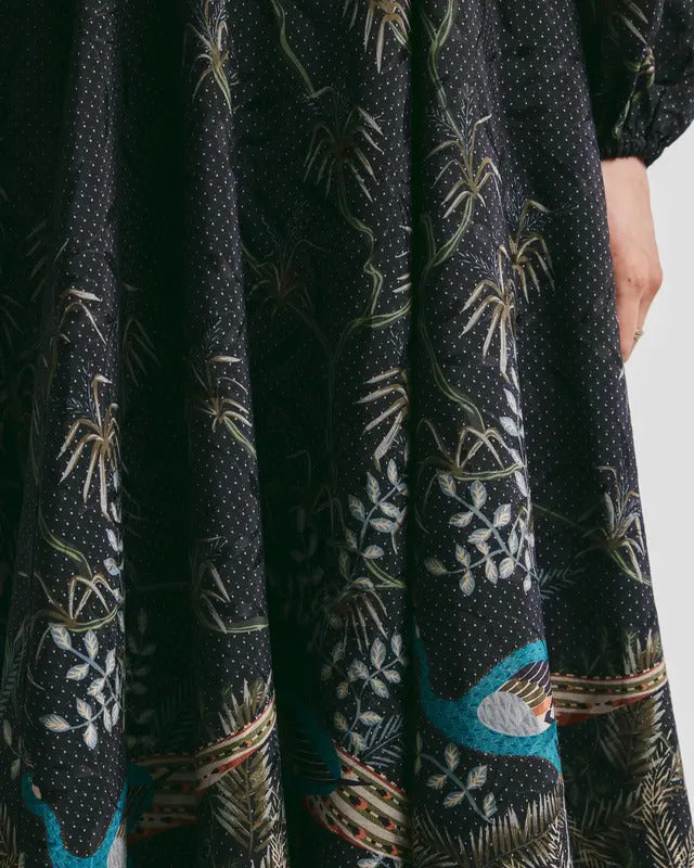 Jacquard midi dress