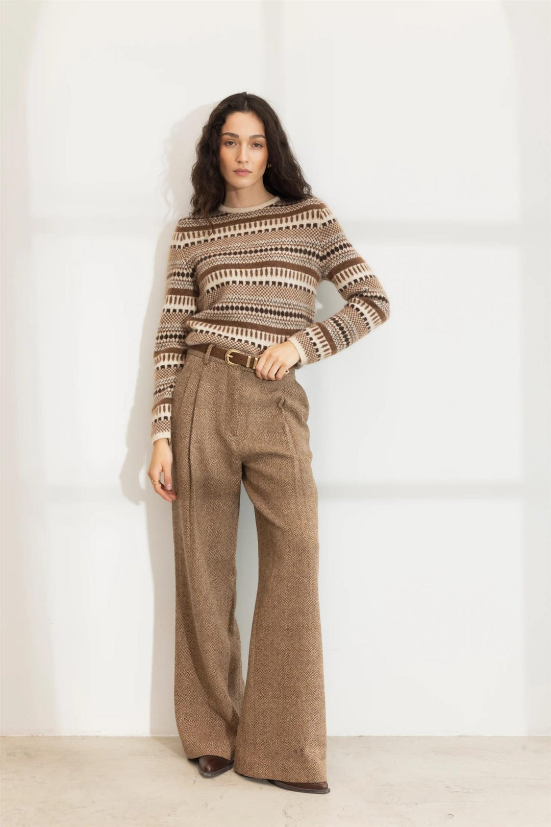 lumi knit dark brown