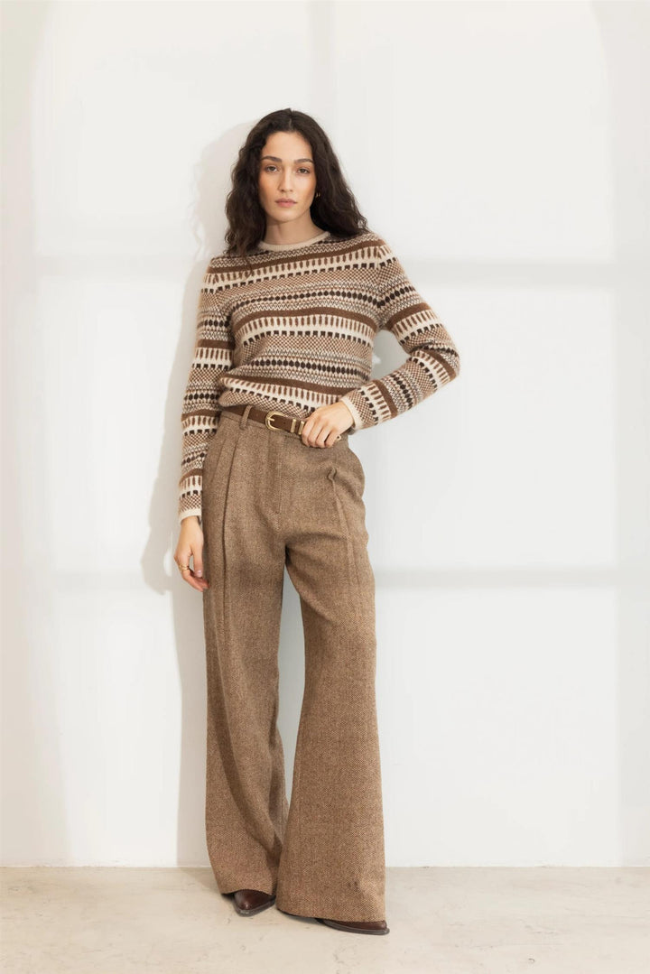 lumi knit dark brown