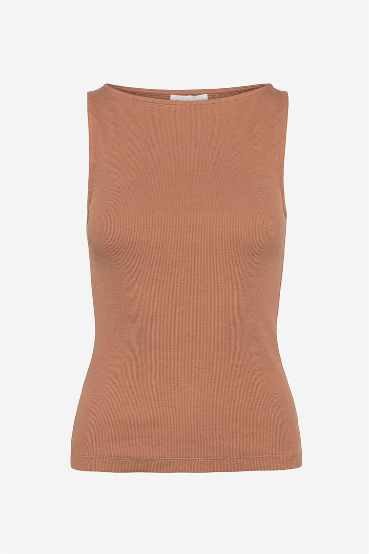 Peggy Rib Boatneck Top