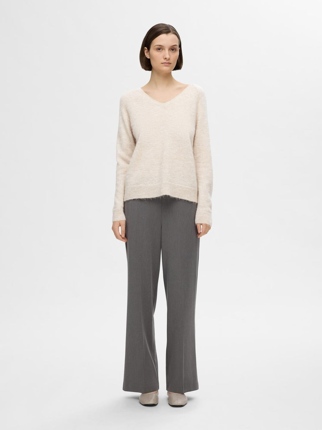 Lulu New LS Knit V-Neck