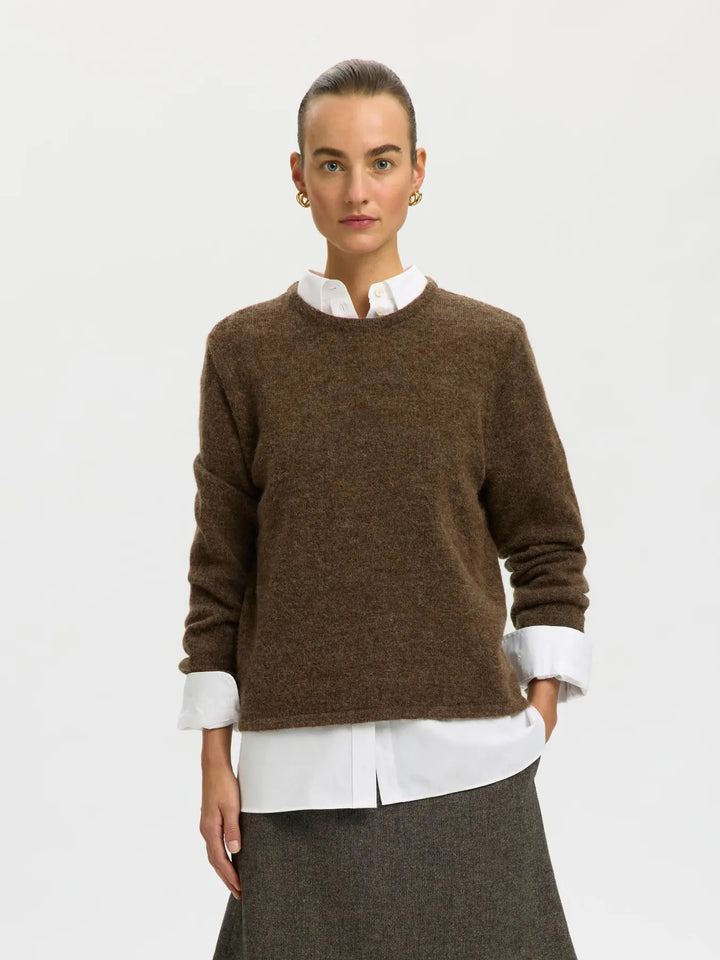 lulu new knit o-neck dachshund