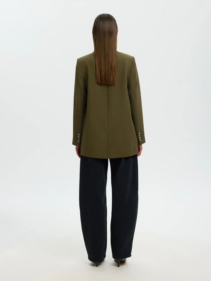 rita relaxed blazer green