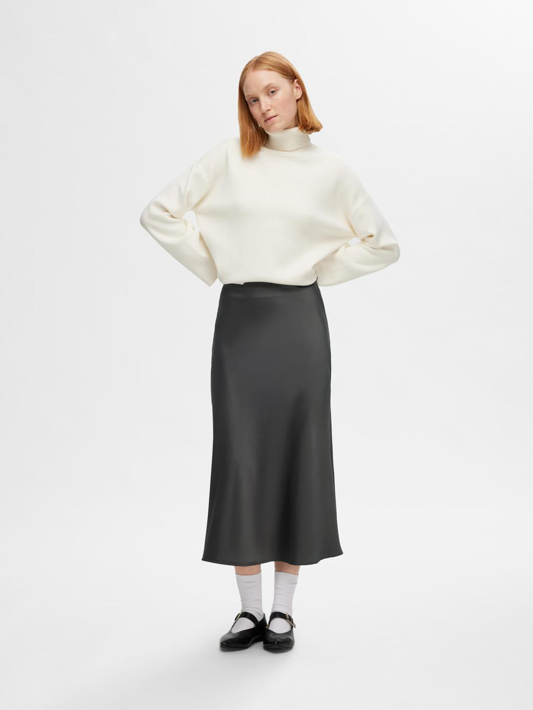 Lena HW Midi Skirt