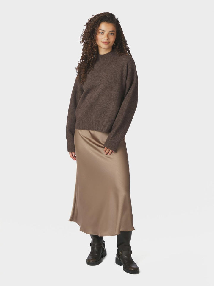 Paulina knit blouse brown