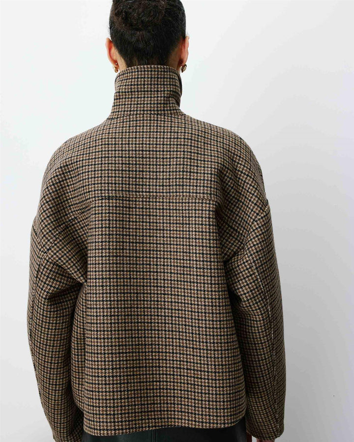 Arthur short houndstooth coat