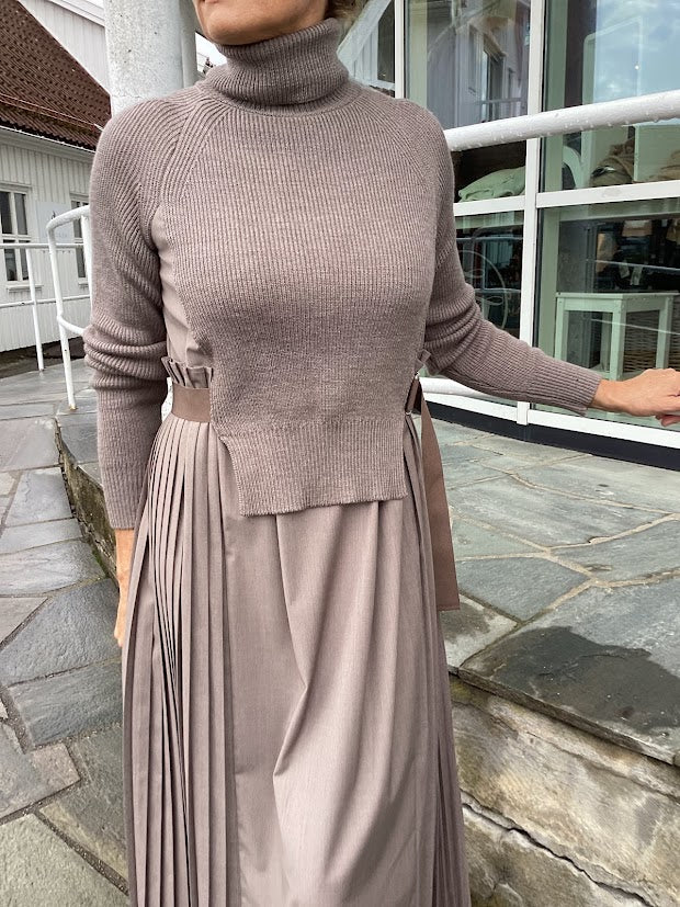 Knit Plisse Dress