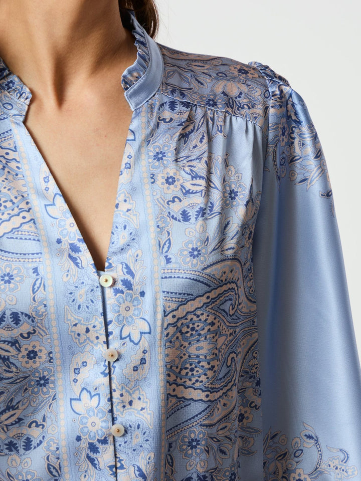 Massima Paisley Border Blouse