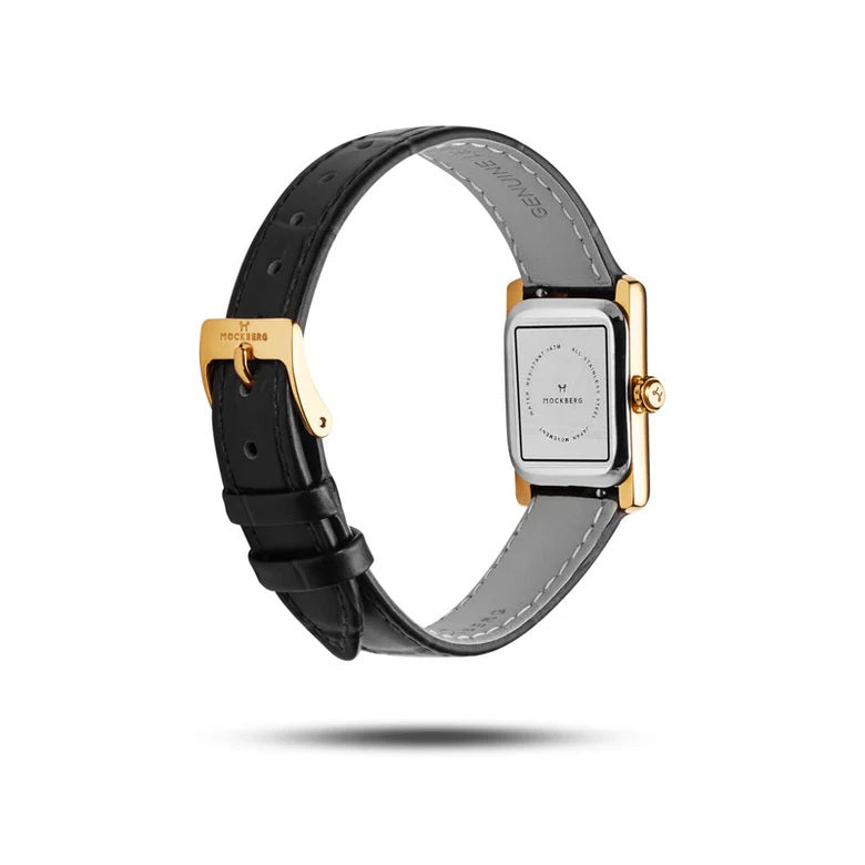 Timeless Black Leather 19x28 mm