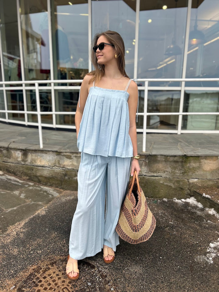 Pantaloni pleat wide