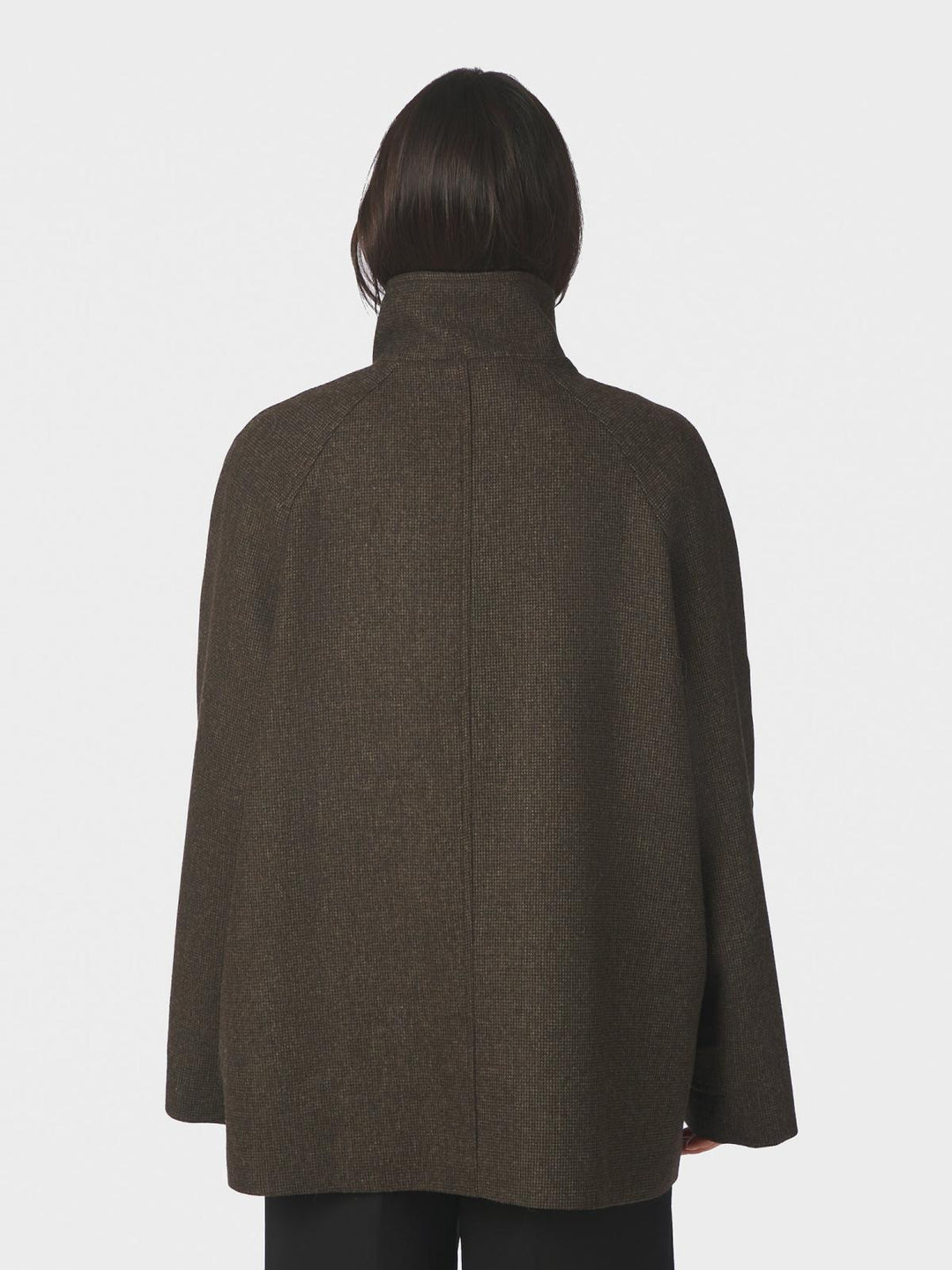 Mariel mini check jacket brown