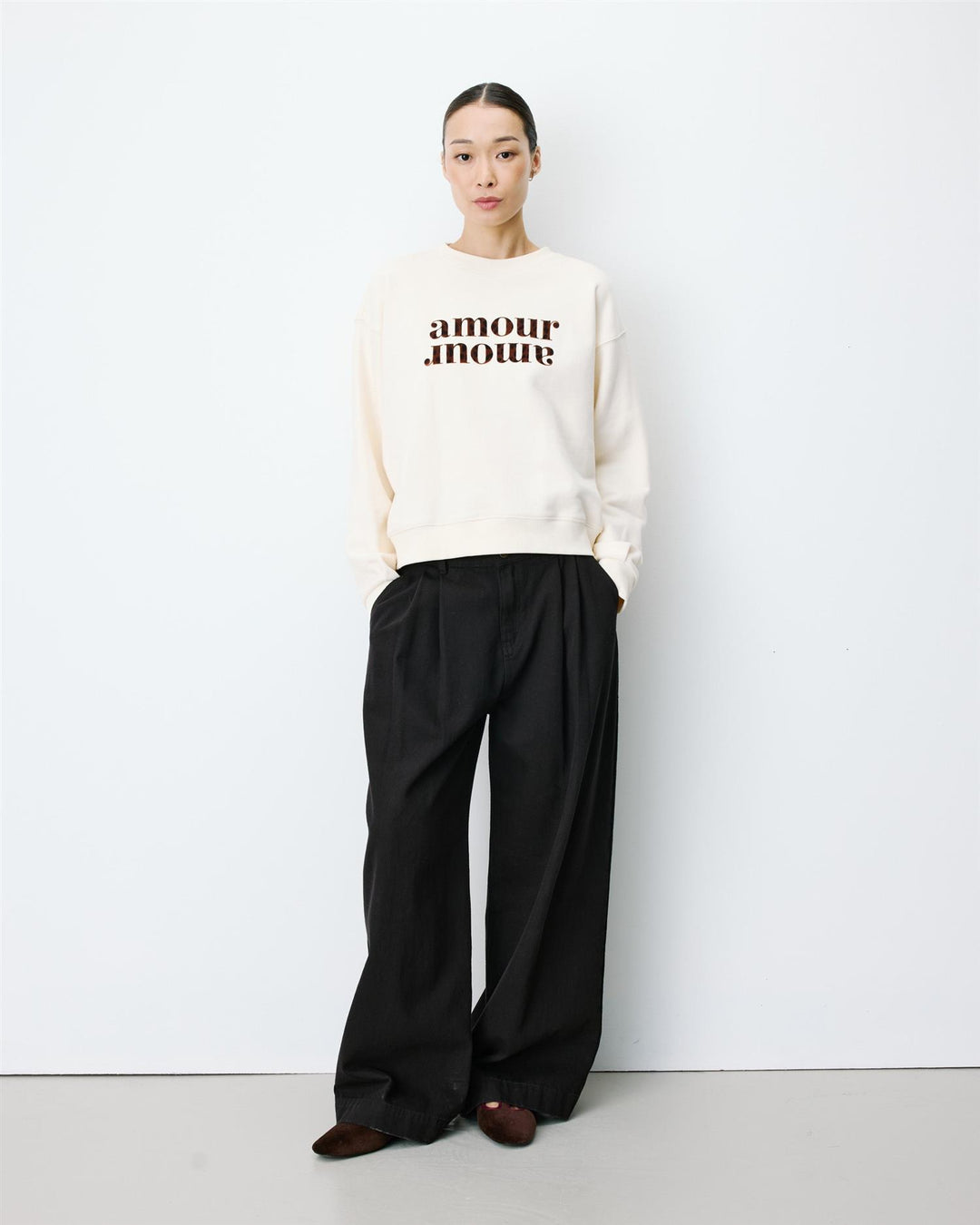 Amery relaxed slogan sweatshirt