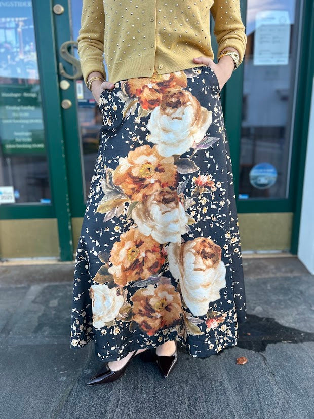 Tailored Satin Skirt