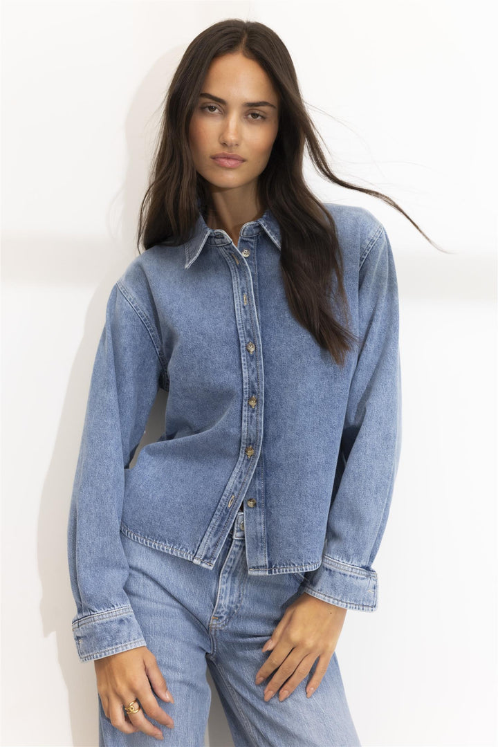 francis shirt mid blue