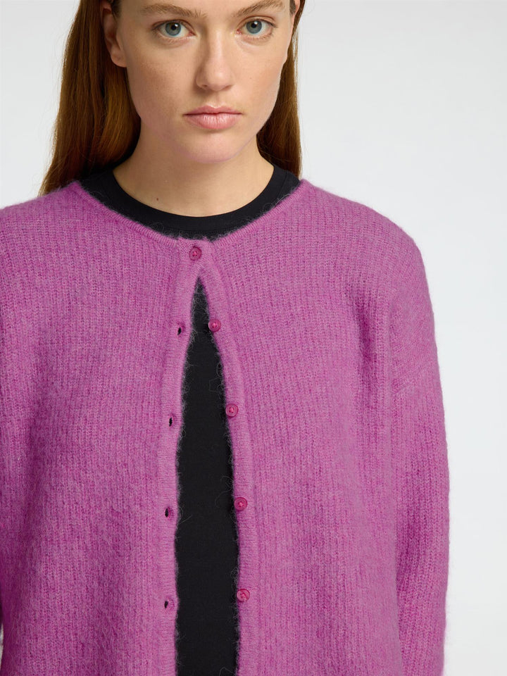 SIA RAS  LS KNIT O-NECK CARDIGAN