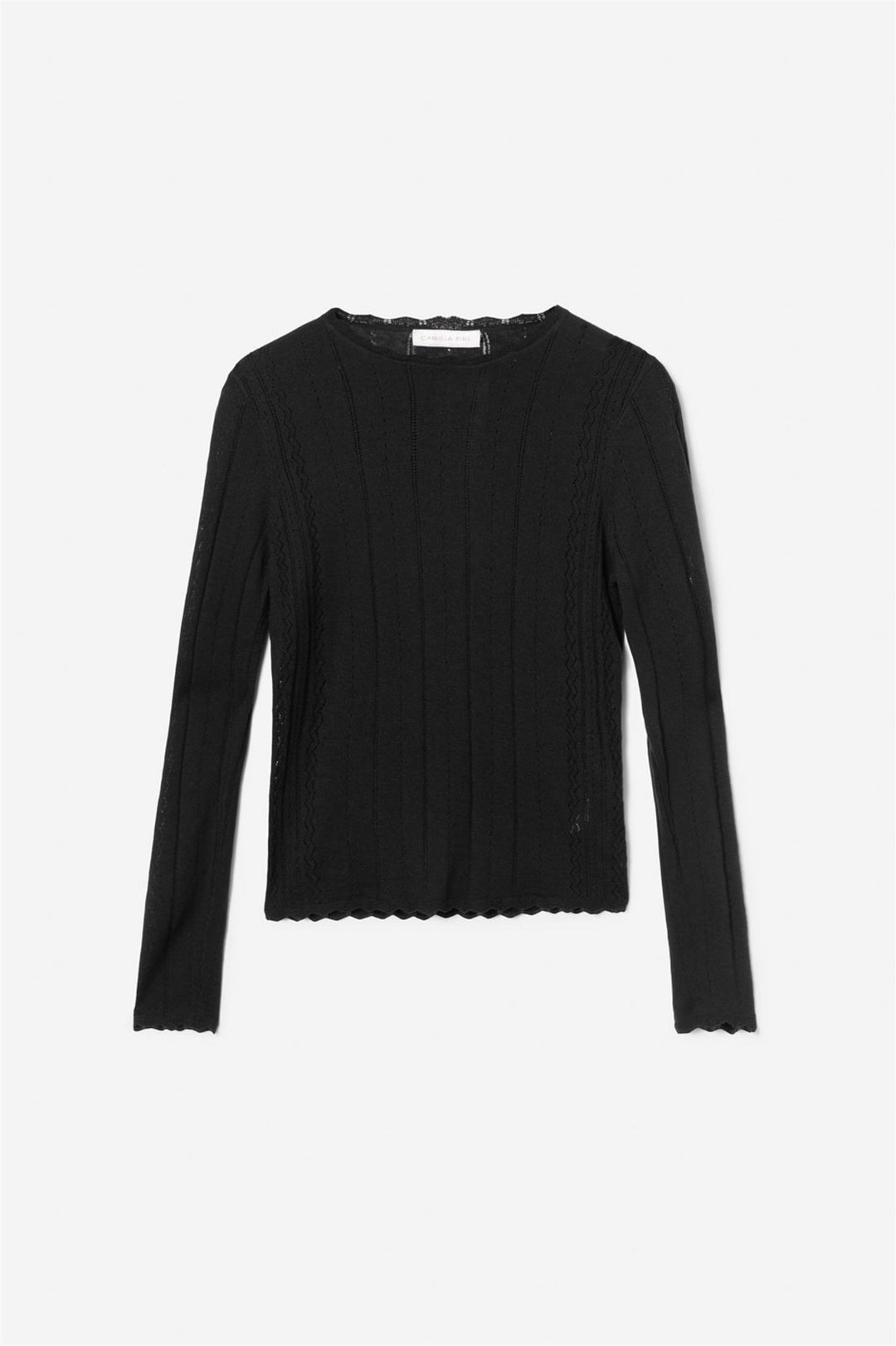 safir knit top black