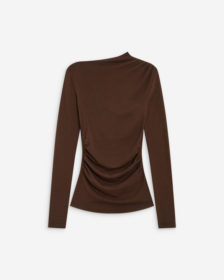 Aurygny Long sleeve asymmetric draped top