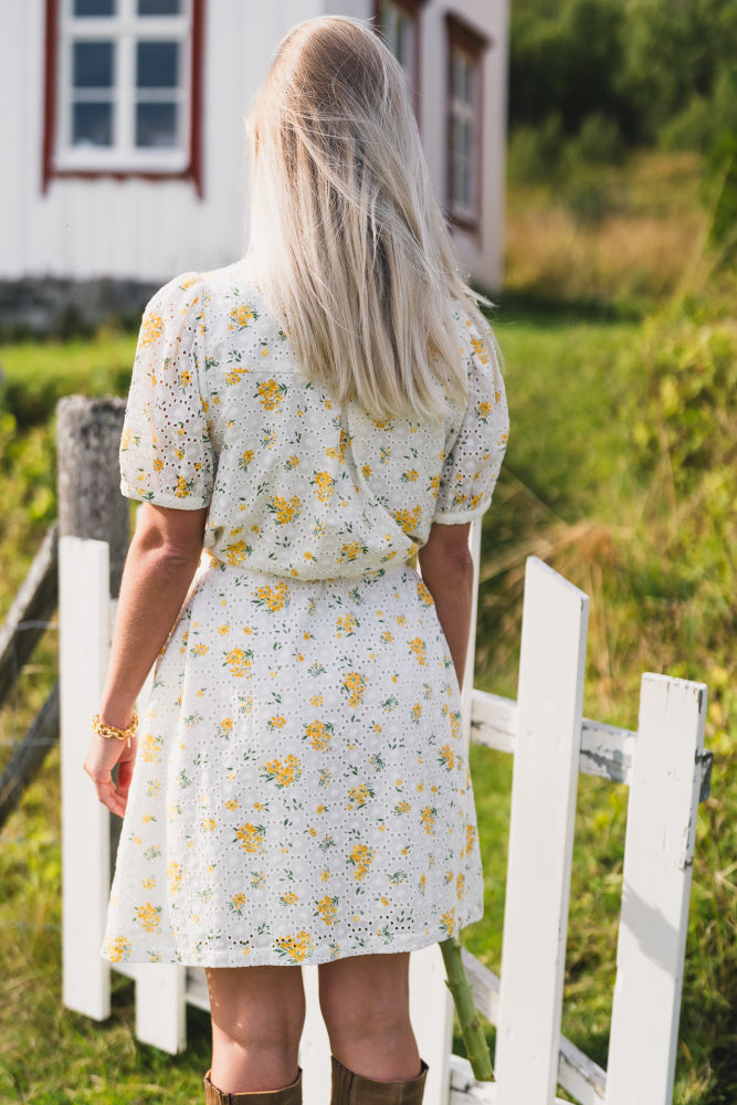 Eivor 2/4 shirt dress yellow