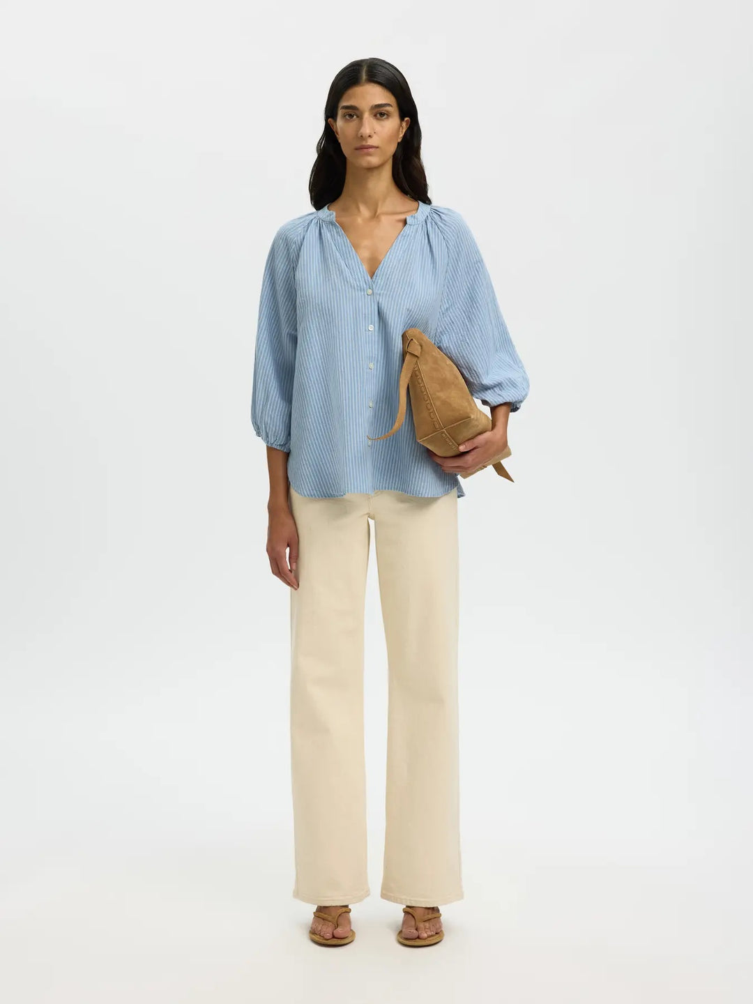 Cleo Alberta Linen Blend Shirt